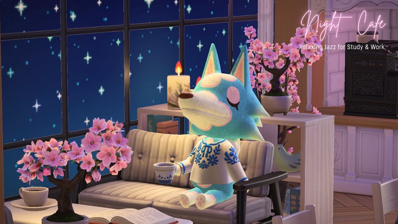 Cozy Spring Night Cafe ☕ Relaxing Jazz for Study & Work | Coffee Shop Ambience (3 Hours)