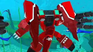 VR sharks go crazy game and building the ￼first game in the world and collecting fish.￼ screenshot 2
