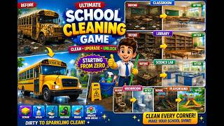 Satisfying School Cleaning Game | Before vs After #youtube #satisfying screenshot 5