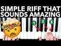 One Simple Piano Riff That Sounds AMAZING 🤯 (for beginners)