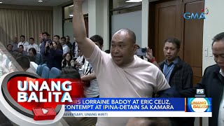 SMNI anchors Lorraine Badoy & Eric Celiz, cited in contempt at ipina-detain sa Kamara | UB