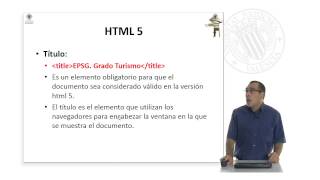Hyper Text Markup Language (HTML5) |  | UPV