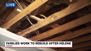 Families in Greer working to rebuild after Helene