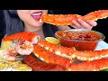 GIANT SEAFOOD BOIL King Crab Legs in Bloves Sauce | ASMR Phan