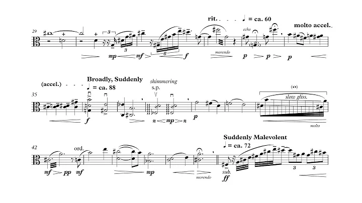 "Three Shades of Sun" for solo viola