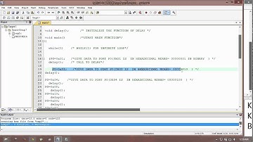 TUTORIAL FOR 8051 IN EMBEDDED C: RUNNING LED