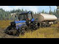Spintires SnowRunner - Case IH 1455 XL Tractor 4x4 - Offroad Transporting Trailer Fuel Tanker