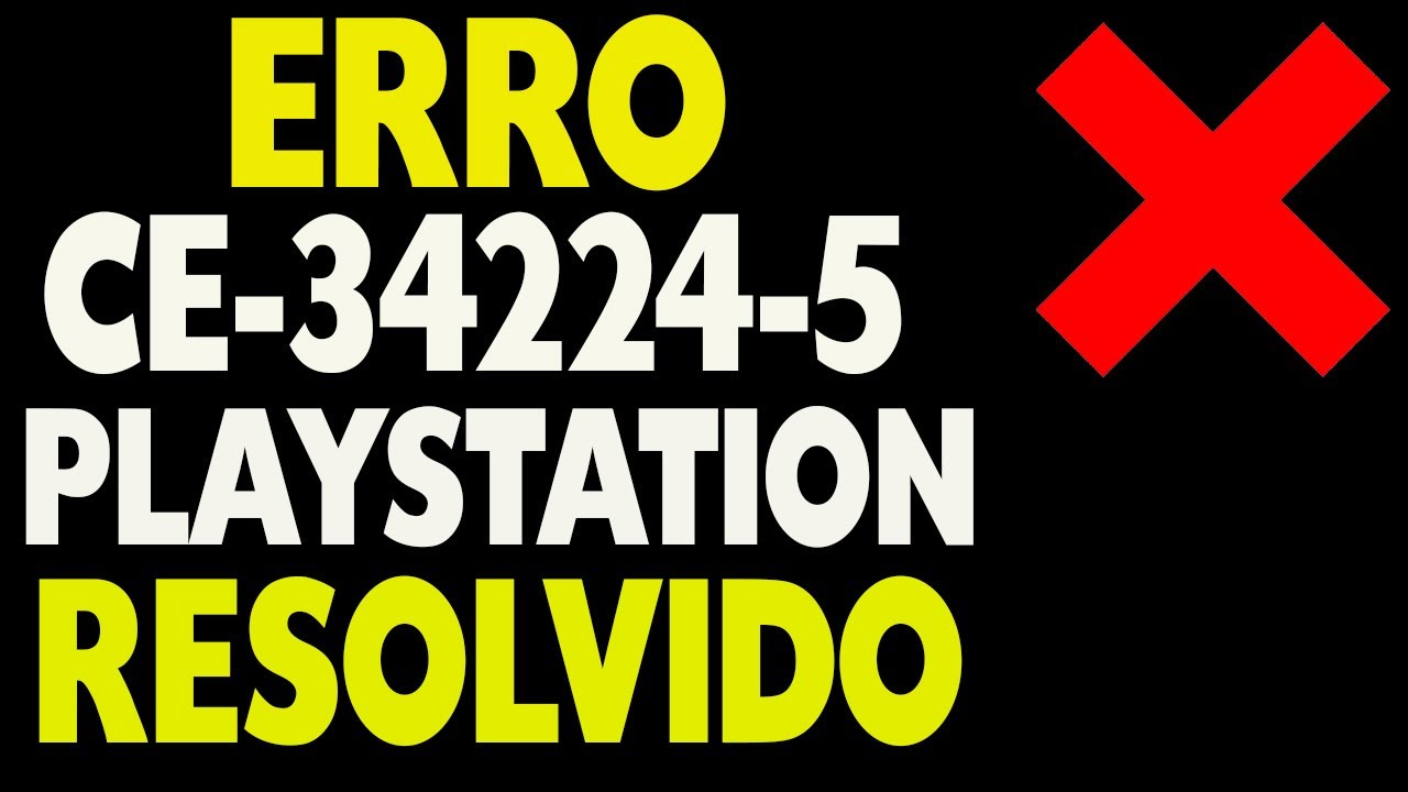 Error CE-34224-5 on PlayStation How to Solve - YouTube
