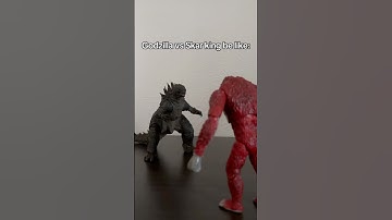 Godzilla vs skar king be like: #godzilla #actionfigures #monsterverse #funny #sml