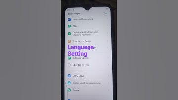 Language Setting Against Different Language, OPPO A11K Setting