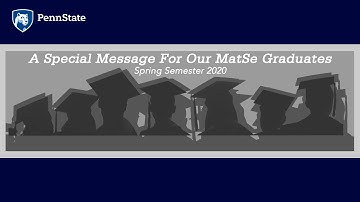 Congratulations MATSE Class of 2020!