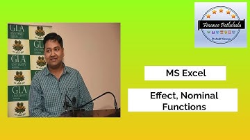 Effect & Nominal Function (MS Excel)