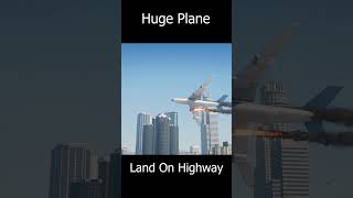Huge Plane Land On Highway #gta #crashlanding #aviation #airplaneaccidents #gtav