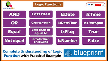Blue Prism ASDEV01 Certification | AND, OR, Less than, Greater than, IsDate, IsNumber