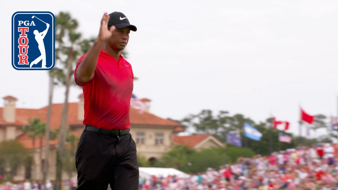 Tiger Woods gets into contention with second-round 65 at the 2018 Quicken Loans National