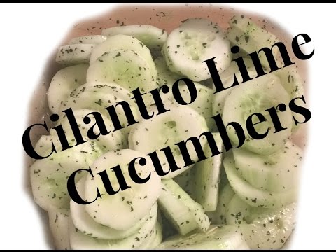 Vlogust #18 Cilantro Lime Cucumber Salad Recipe