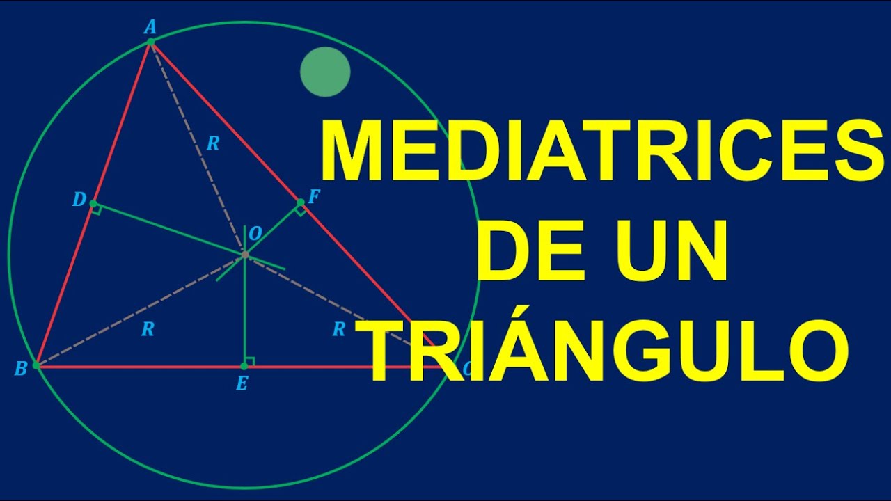 Mediatrices de un triángulo. - YouTube