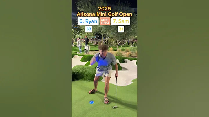 6. Ryan vs 7. Sam Semi-Final (Holes 15-16) #golf #minigolf #viral #sports #puttputt #tournament