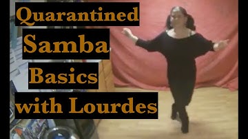 Samba Basic Steps at Home During Quarantine with Lourdes Basic Whisk Stationary Volta Bota Fogo