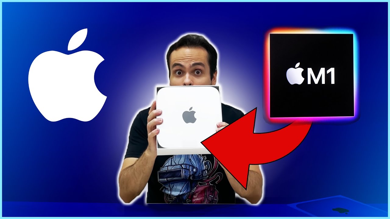 MEU PRIMEIRO CONTATO COM UM MAC MINI M1 UNBOXING 256GB E 8GB DE