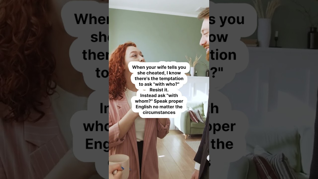 When your wife tells you 