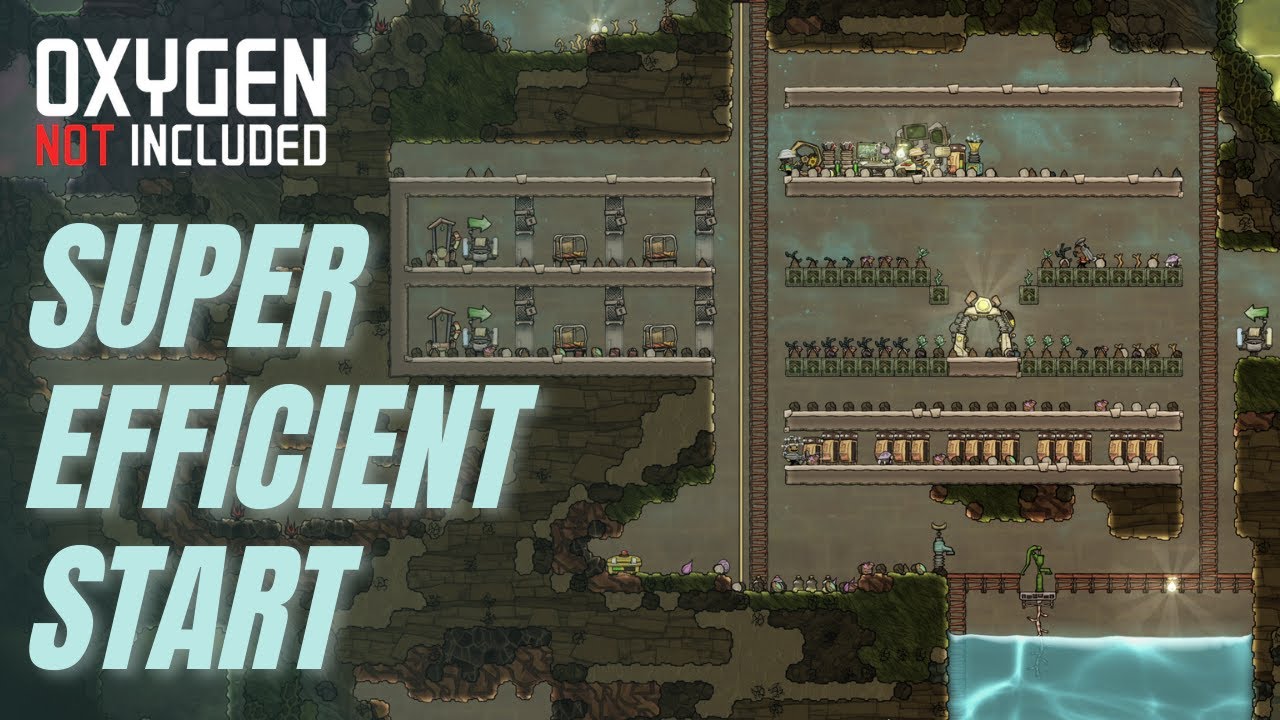 oxygen not included ข้อมูล  2022  Engineering a SUPER EFFICIENT starting base in OXYGEN NOT INCLUDED! (EP1)