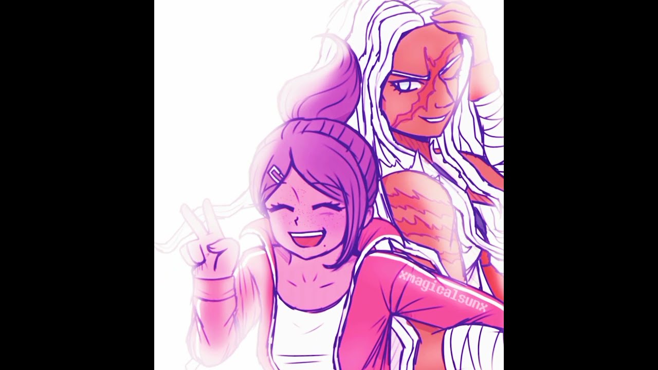 Anime Данганронпа Сакура Огами и Аой Асахина - YouTube