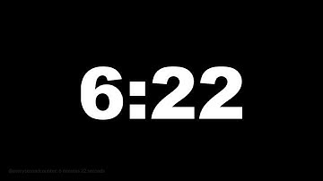 6 minutes 22 seconds [382 secs] clock timer countdown || Alarm Focus