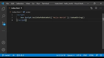 Como você escreve a mensagem Hello World em uma caixa de alerta JavaScript?