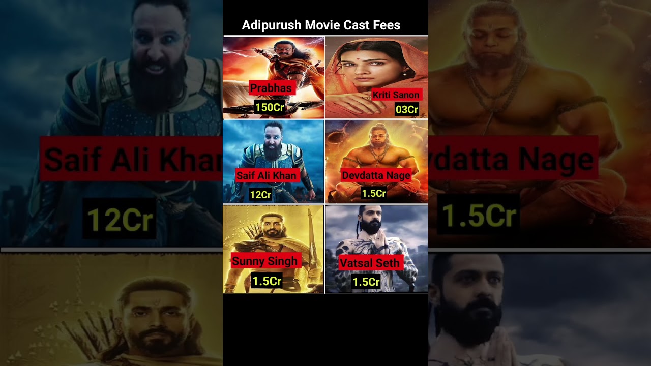 Adipurush Movie Cast Fees? 