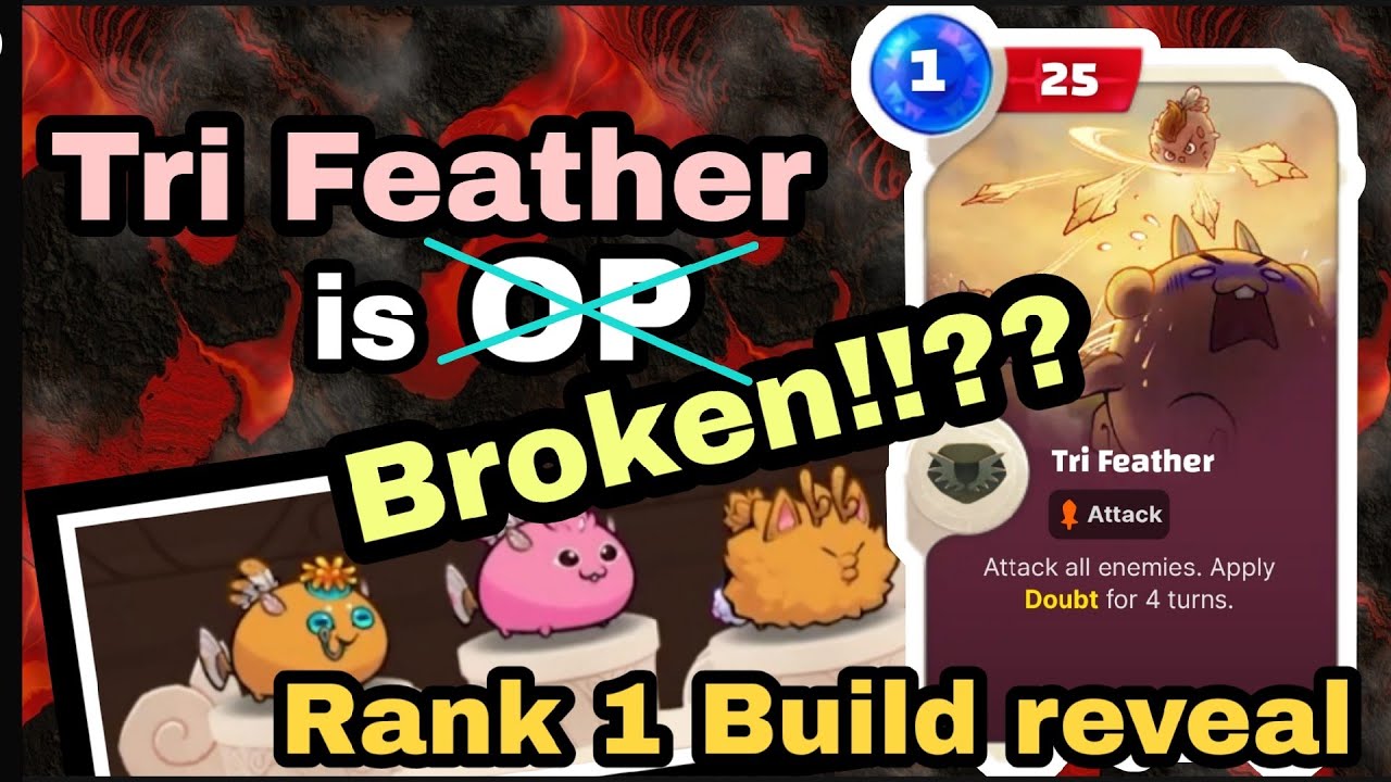 Tri Feather 😱 OP META Team TOP 1 in Axie Infinity Origin 