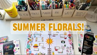 SUMMER FLORALS | HAPPY PLAN WITH ME