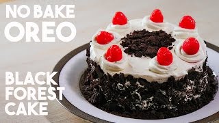 No-Bake Oreo Black Forest Cake (5 Ingredients)