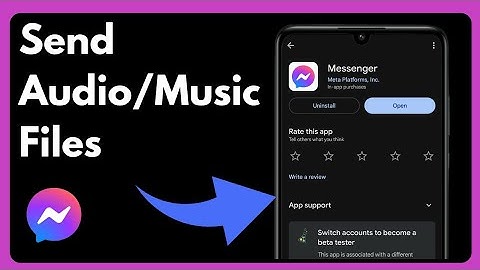 How To Send Audio Song / Music Files On Facebook Messenger (2024)