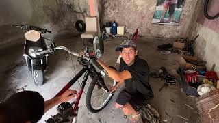 MONTANDO A NOVA MOTORIZADA DO PEDRINHO 02