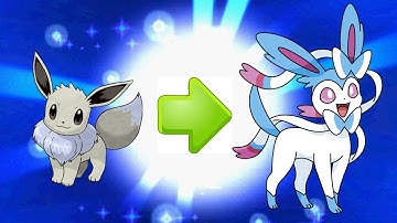 Shiny Eevee evolves into shiny Sylveon! Pokemon X and Y