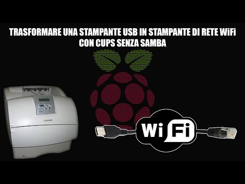 Trasformare una stampante USB in stampante di rete WiFi - CUPS (NO SAMBA)