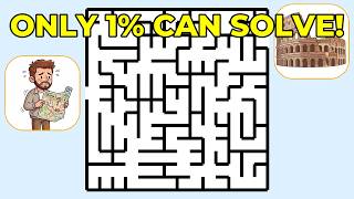 8 Levels of Map Mazes 🗺️🏛️ Can You Help Him Find the Way