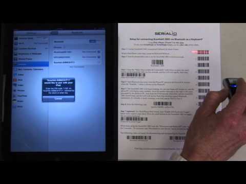 Connecting Scanfob ® 2002 Bluetooth Scanner to an iPad, iPhone, iPod Touch.
