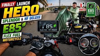 😱 Hero Ki E85 Flex Fuel Bike Dekhne Pahunch Gaya | Petrol Ka Future Badalne Wala Hai?