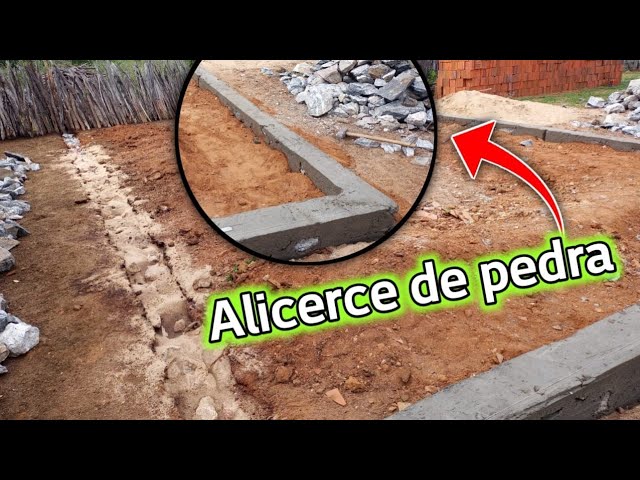 Como usar argamassa numa fundação em pedra rachão, ⊛, Construindo a 🏡 João  de barro