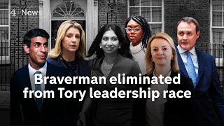 Sunak leads second round of voting - as Braverman knocked out | Conservative Leadership Race