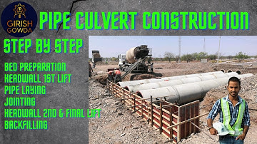 #hpc #culvert #sitevideo Hume pipe culvert construction|Step-by-step|Chronological order