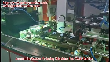 5 Colors Automatic Screen Printing Machine for Oval Bottles