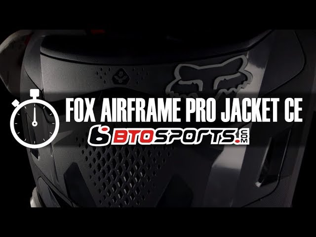 Fox Racing Airframe Pro Jacket CE-Black/White-S/M 