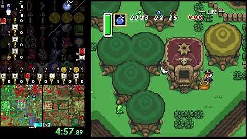A Link to the Past randomizer: Crosskeys stepladder race