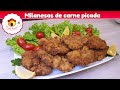 MILANESAS DE CARNE PICADA la receta mas sabrosa fácil y rápida