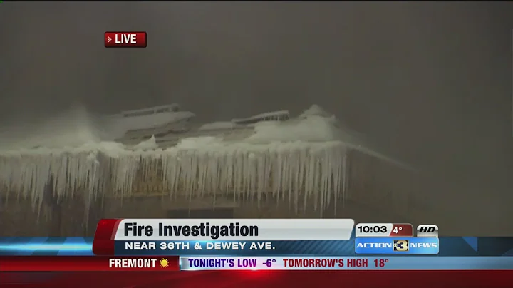 Charred historic mansion froze over after day-long fire fight