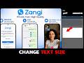 How to Increase or Decrease Font Size in Zangi Messenger (2026)?