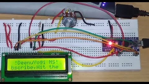 Arduino project with 16x2LCD | LCD one line scroll | #arduino #project